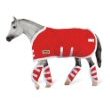 Breyer Traditional 3946: Blanket & Shipping Boots (Red), 1:9 Scale