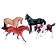 Breyer Stablemates 5500: Saddle Club 4 Piece Play Set, 1:32 Scale