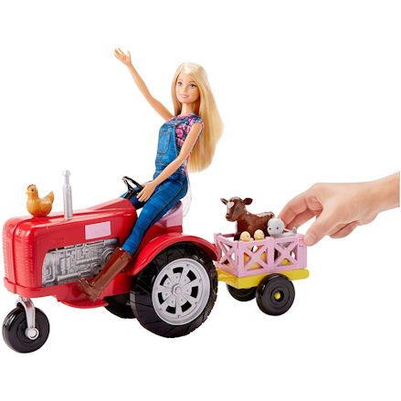 Barbie Tractor, driving