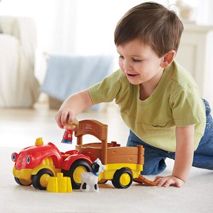 Fisher-Price X0018 Little People Tow 'n Pull Tractor, Boy