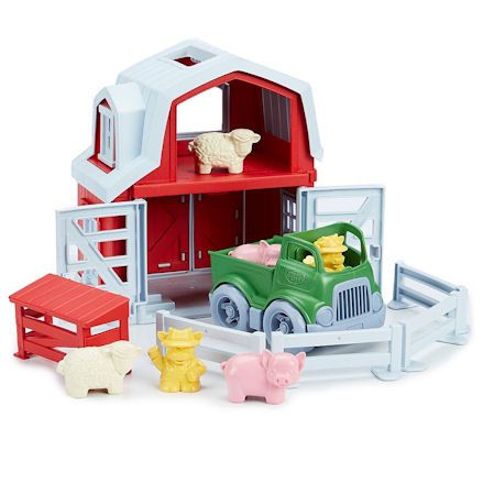 Green Toys Farm Playset, Closeup