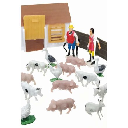 Mini Farm Playset, closeup shot