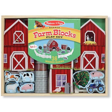 Melissa & Doug Farm Blocks, Boxed