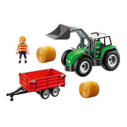 Playmobil Tractor with Trailer