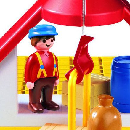 ♢ JOUET D'éveil Playmobil 123 La Grande Ferme Maison Réf: 6750