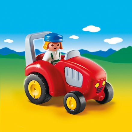 Playmobil Tractor, Colorful