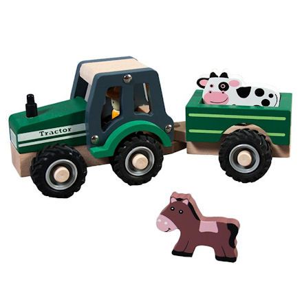 Rosalina Wooden Tractor with Trailer