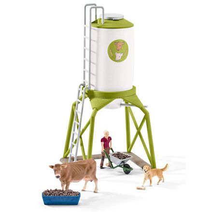 Schleich 41429: Feed Silo with Animals