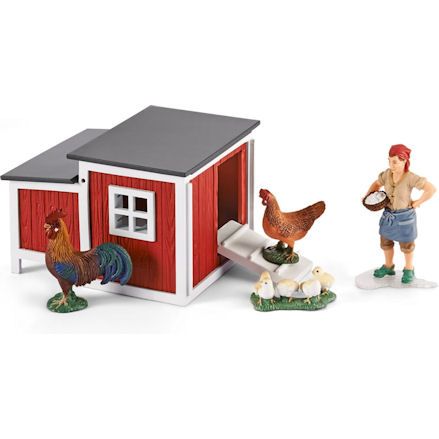 Schleich Chicken Coop, Playing