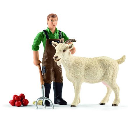 Schleich 42375 Farmer with Goat