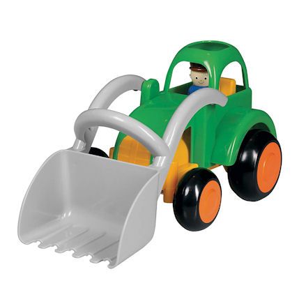 Viking Toys scoop green tractor